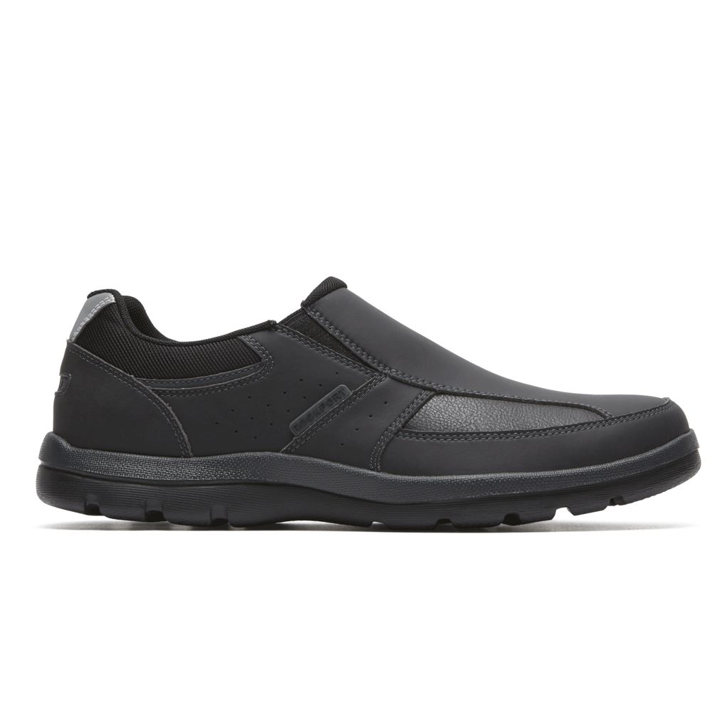 Rockport Canada Get Your Kicks Slip-On - Mens Walking Shoes Black (KOM867401)